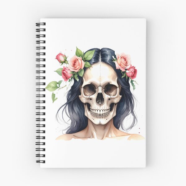 Item preview, SKULL WITH CROWN OF ROSES designed and sold by cubiask.