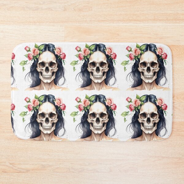 Item preview, SKULL WITH CROWN OF ROSES designed and sold by cubiask.