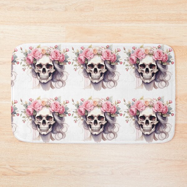 Item preview, SKULL WITH CROWN OF ROSES designed and sold by cubiask.