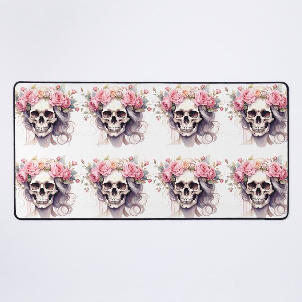 Item preview, SKULL WITH CROWN OF ROSES designed and sold by cubiask.