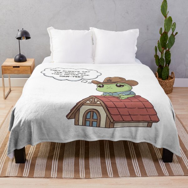 Item preview, Sad Cowboy Frog Meme – Anti-Design Cartoon designed and sold by Whisky1111.