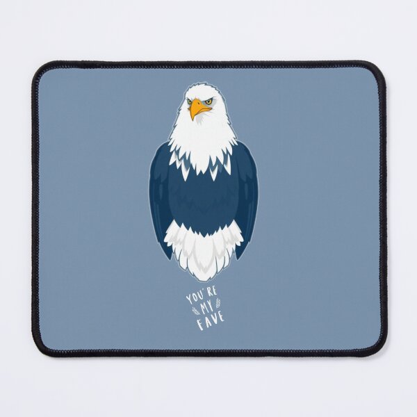 Item preview, Fun Minimalist Bald Eagle – Playful White & Dark Blue Design designed and sold by Naturalite19.
