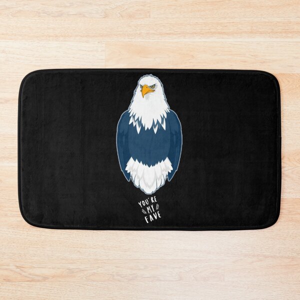 Item preview, Fun Minimalist Bald Eagle – Playful White & Dark Blue Design designed and sold by Naturalite19.