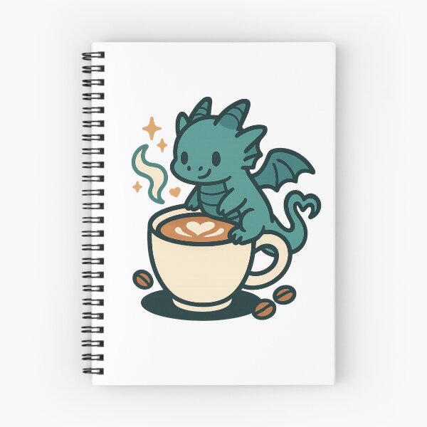Item preview, Espresso Dragonling – Cute Chibi Dragon Coffee Cup Design designed and sold by ArcaneBeans.
