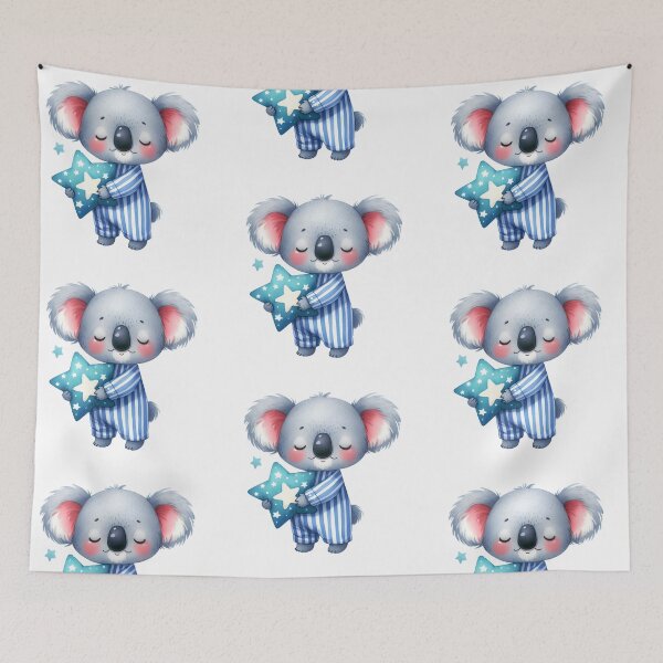 Item preview, Cute little koala baby in pijama, sleepy mood, kawaii koala designed and sold by katerynaS99.