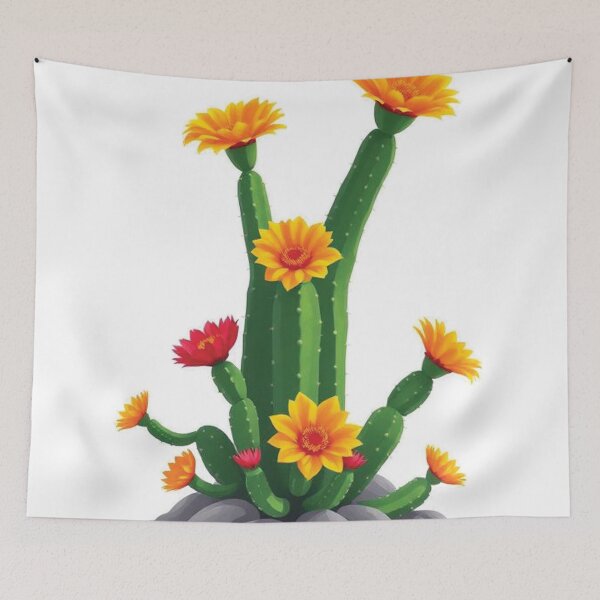 Item preview, A flowering cactus designed and sold by AnuNP.