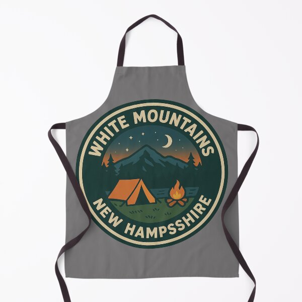 Item preview, Camping NH White Mountains New Hampshire Retro Badge Design designed and sold by Youssef-BM.