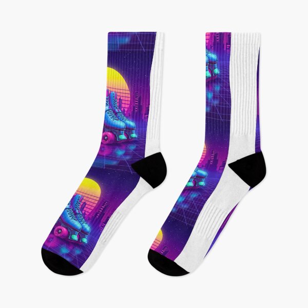 Item preview, Bright retro roller skate design designed and sold by FitEnvy.