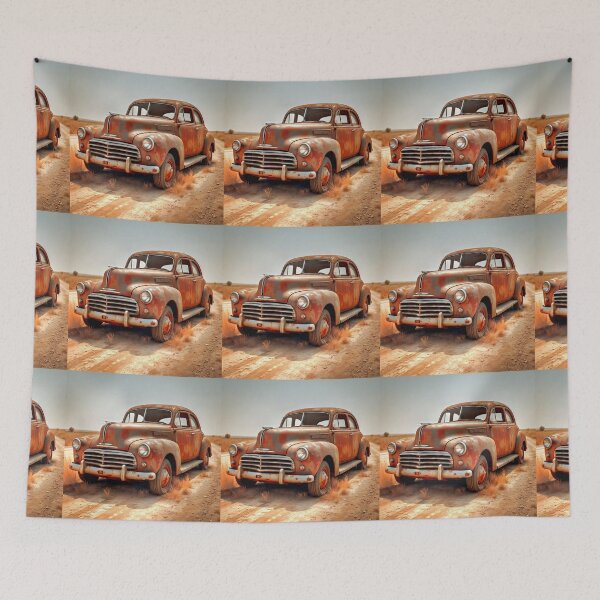 Item preview, Rusty Vintage Car designed and sold by Savannah Gibbs.