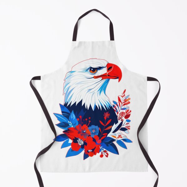 Item preview, Vibrant Floral Eagle Profile – Bald Eagle with Intense Colorful Flowers designed and sold by Naturalite19.
