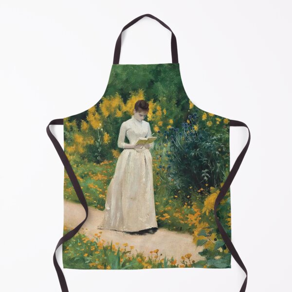 Item preview, Reading on the garden path (1883) - Albert Aublet designed and sold by Candie-Shop.