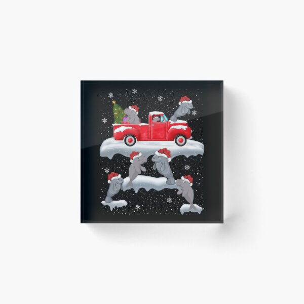 Item preview, Manatee Driving Christmas Tree Red Truck Manatee Christmas designed and sold by aggvinquoterl.