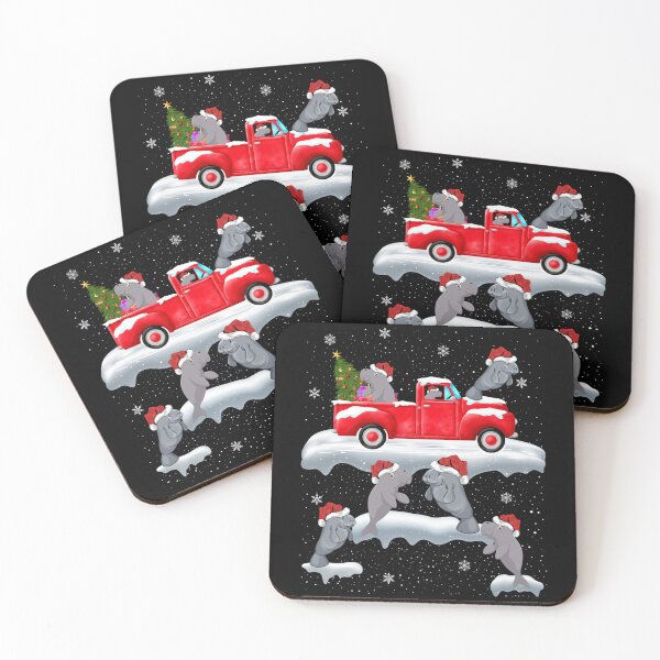 Item preview, Manatee Driving Christmas Tree Red Truck Manatee Christmas designed and sold by aggvinquoterl.