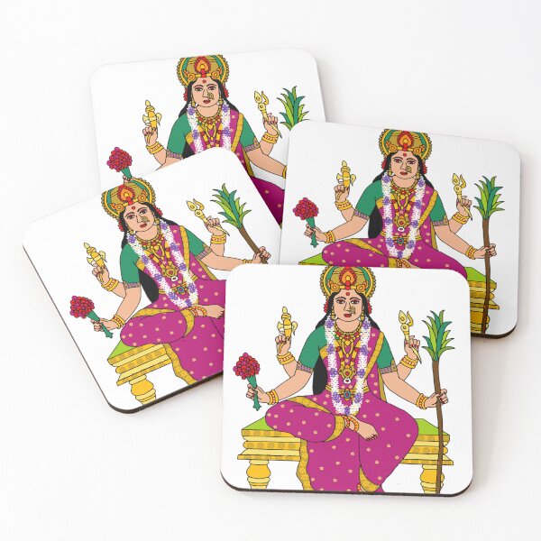 Item preview, Goddess Tripurasundari Digital Painting | Divine Shodashi Mahavidya Artwork | Hindu Devi Shakti Wall Art designed and sold by Harshit_Digital_Arts.