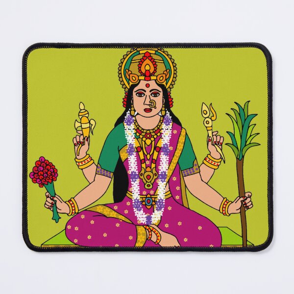 Item preview, Goddess Tripurasundari Digital Painting | Divine Shodashi Mahavidya Artwork | Hindu Devi Shakti Wall Art designed and sold by Harshit_Digital_Arts.