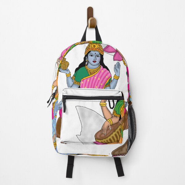 Item preview, Ganga Yamuna Saraswati Digital Painting | Hindu River Goddesses Artwork | Triveni Sangam Spiritual Wall Art designed and sold by Harshit_Digital_Arts.