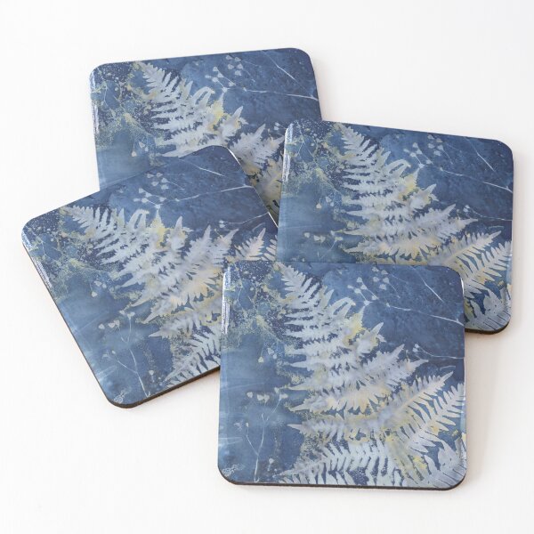 Item preview, Fern and Wildflower Cyanotype Print Botanical Art designed and sold by NicoleGiger.Studio.