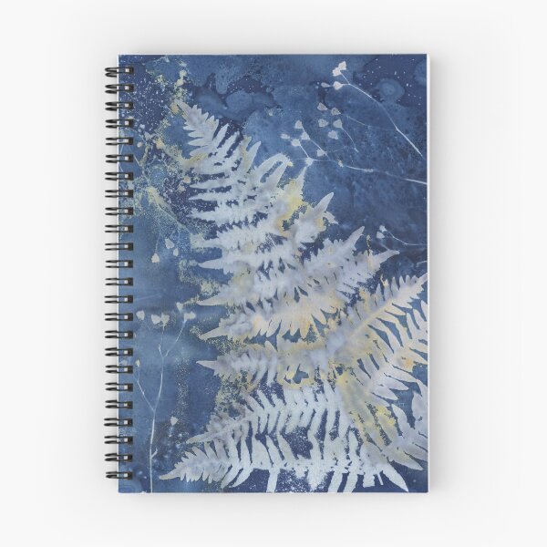 Item preview, Fern and Wildflower Cyanotype Print Botanical Art designed and sold by NicoleGiger.Studio.