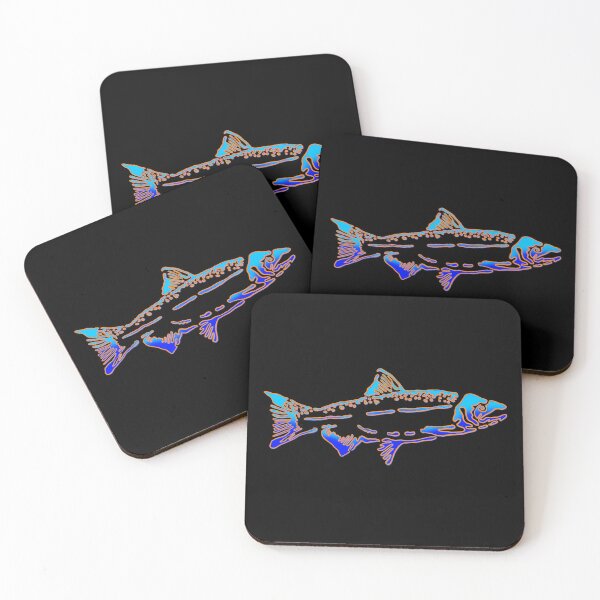 Item preview, Orange and blue salmon  designed and sold by DaveDanchuk.