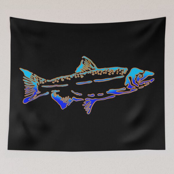 Item preview, Orange and blue salmon  designed and sold by DaveDanchuk.