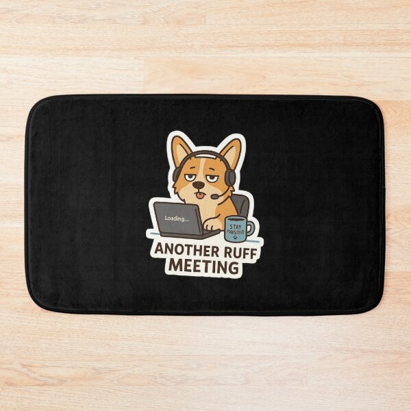 Item preview, Funny Corgi Work From Home Sticker – Dog Zoom Meeting Humor designed and sold by Samuel	 Collings.