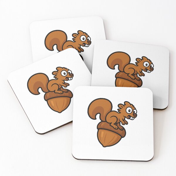 Item preview, Hyper Squirrel with Acorn designed and sold by CanSparkleArt.