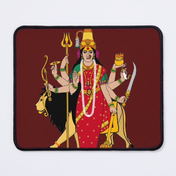 Item preview, Divine Mother Durga Digital Painting | Hindu Goddess Shakti Artwork | Navratri Spiritual Wall Art designed and sold by Harshit_Digital_Arts.