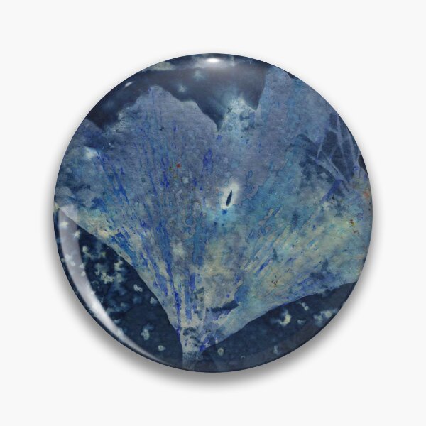 Item preview, Ginkgo Leaf Mixed Media Cyanotype Print Botanical Art designed and sold by NicoleGiger.Studio.
