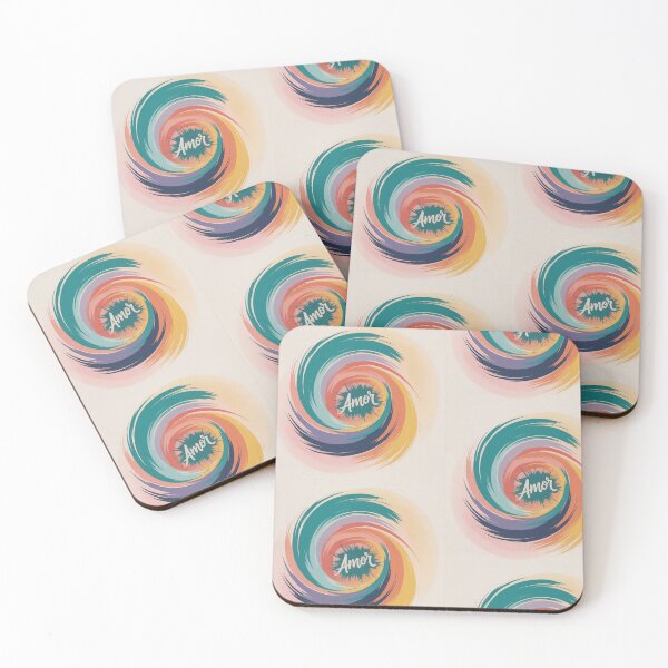 Item preview, Amor Color Splash Abstract Love Art designed and sold by VibeCraftique.