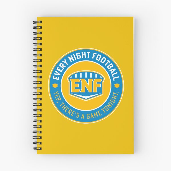Item preview, Every Night Football "Circular Slogan" (Powder Blue & Yellow) designed and sold by GX3-Creative.
