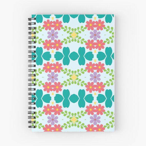 Item preview, pink flowers season spring blossom seamless colorful repeat pattern designed and sold by Abrahamjrnd.