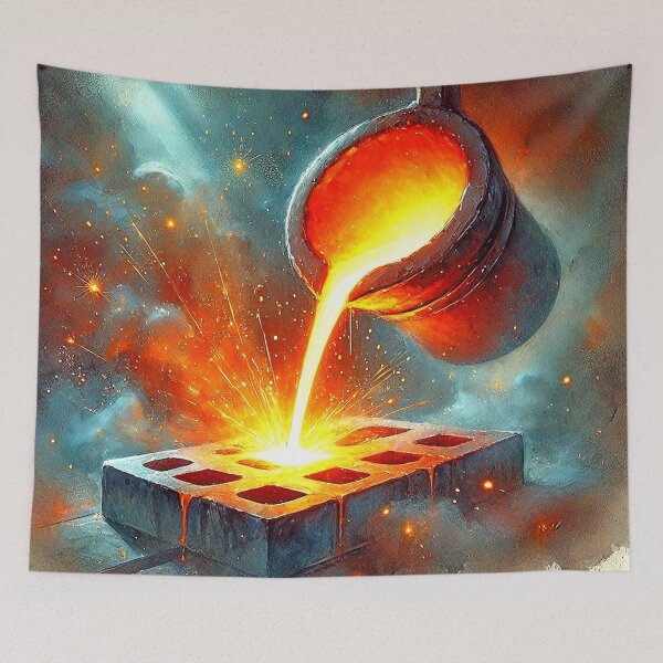 Item preview, Forged in Fire – Molten Metal Art designed and sold by jhharoon.