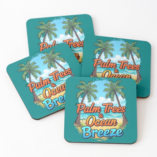 Item preview, Palm Trees & Ocean Breeze – Tropical Beach Vibes designed and sold by Harmon Luxe Studio .