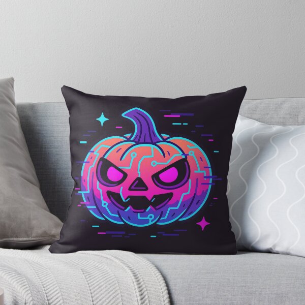 Item preview, Cyberpunk Neon Jack-O’-Lantern Pumpkin designed and sold by MythicPixel.