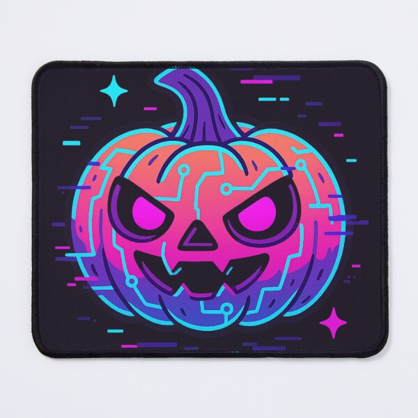 Item preview, Cyberpunk Neon Jack-O’-Lantern Pumpkin designed and sold by MythicPixel.