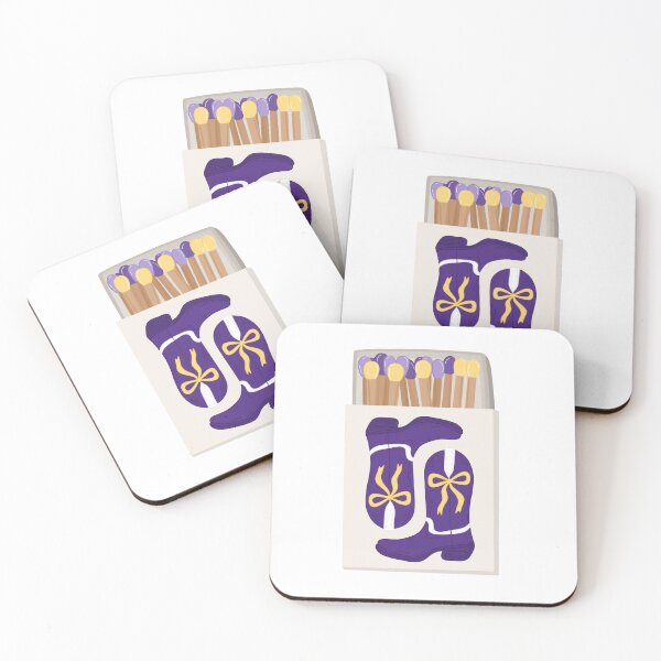Item preview, Purple and Yellow Boots Matchbox designed and sold by Anna Buse.
