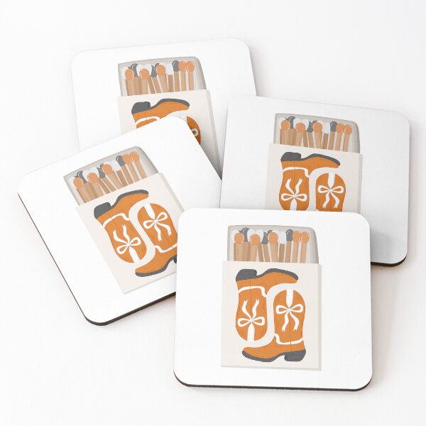 Item preview, Orange and Grey Boots Matchbox designed and sold by Anna Buse.