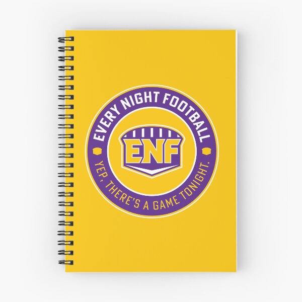 Item preview, Every Night Football "Circular Slogan" (Purple & Yellow) designed and sold by GX3-Creative.
