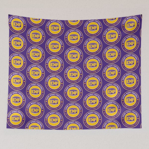 Item preview, Every Night Football "Circular Slogan" (Purple & Yellow) designed and sold by GX3-Creative.