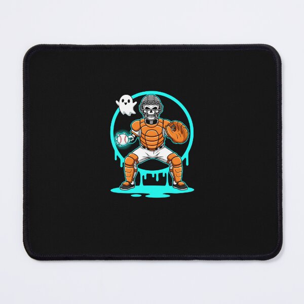 Item preview, Halloween Skeleton Baseball Catcher designed and sold by facegm.