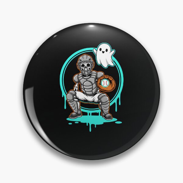 Item preview, Halloween Skeleton Baseball Catcher designed and sold by facegm.