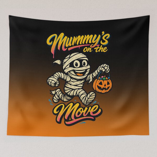 Item preview, Mummy's On The Move | Women & Men Halloween Crewneck designed and sold by Xpression876.