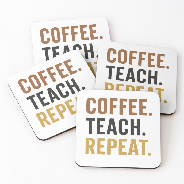 Item preview, Coffee Teach Repeat | Funny Teacher Life Graphic Tee designed and sold by PapaAli.