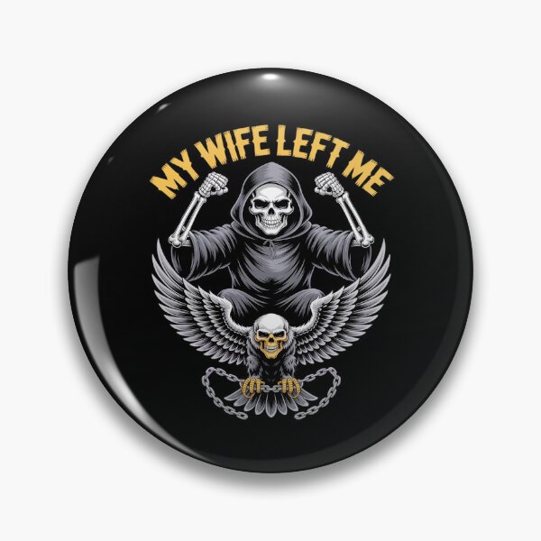 Item preview, My Wife Left Me Funny Hard Skeleton Meme designed and sold by Idarmotar.