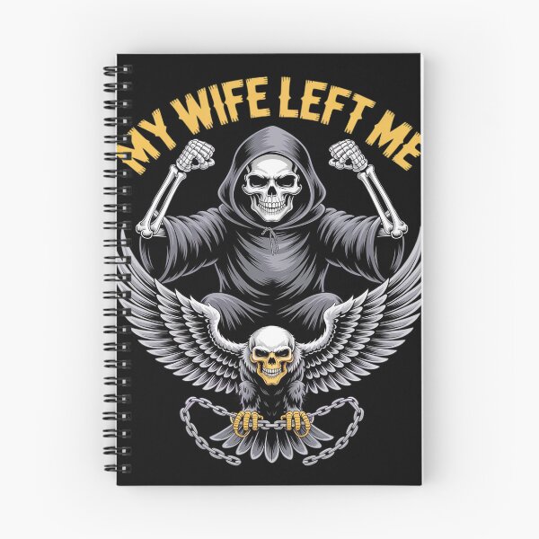 Item preview, My Wife Left Me Funny Hard Skeleton Meme designed and sold by Idarmotar.