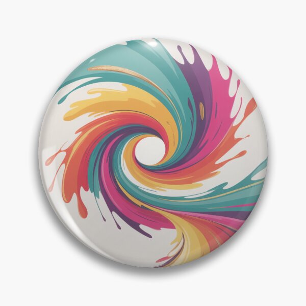 Item preview, Spinning Splash Vector Abstract Energy Art designed and sold by VibeCraftique.