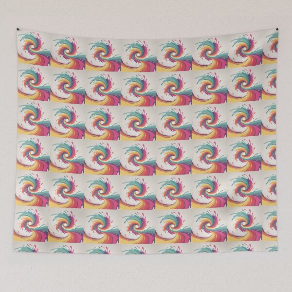 Item preview, Spinning Splash Vector Abstract Energy Art designed and sold by VibeCraftique.