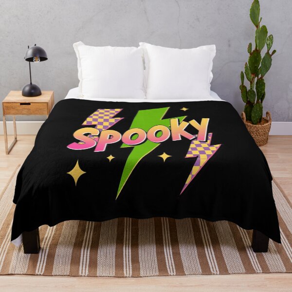 Item preview, Neon Checkered Spooky Halloween designed and sold by Idarmotar.