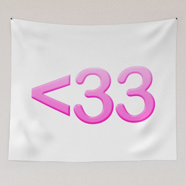 Item preview, <33 Super Heart Pink Keyboard Emote  designed and sold by Memes N Lore .