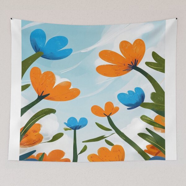 Item preview, blooming flower pattern designed and sold by saly55887.